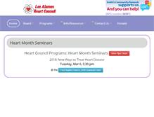 Tablet Screenshot of losalamosheartcouncil.org